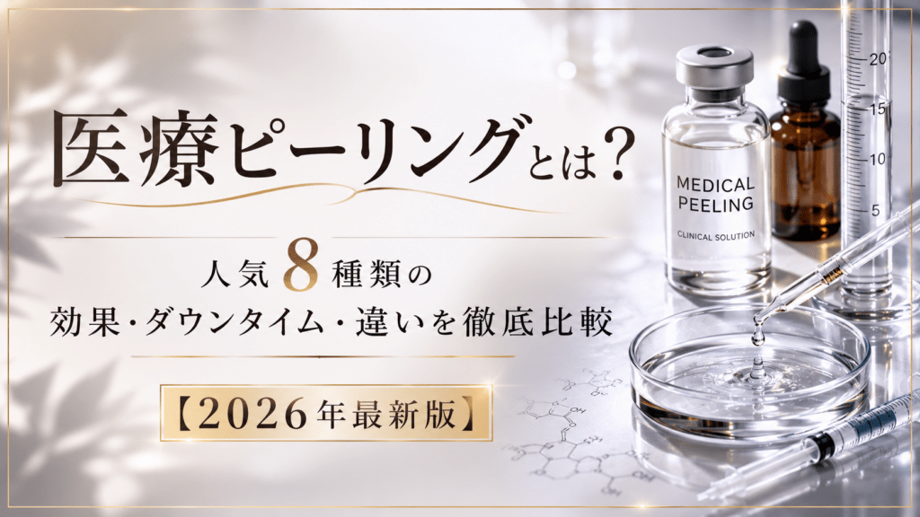 医療ピーリングとは？人気8種類の効果・ダウンタイム・違いを徹底比較【2026年最新版】