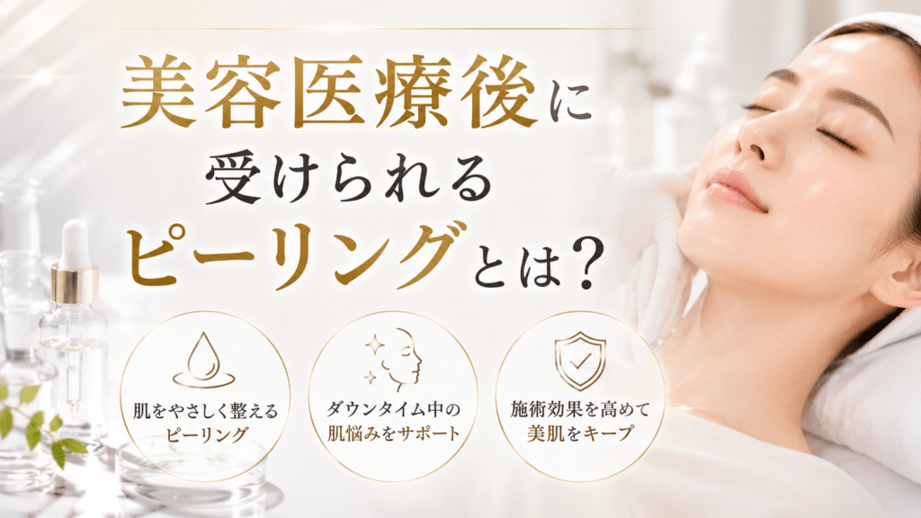 美容医療後に受けられるピーリングとは？レーザーや医療ピーリングで弱ったお肌を育てるグリーンピール『東京・港区麻布十番』
